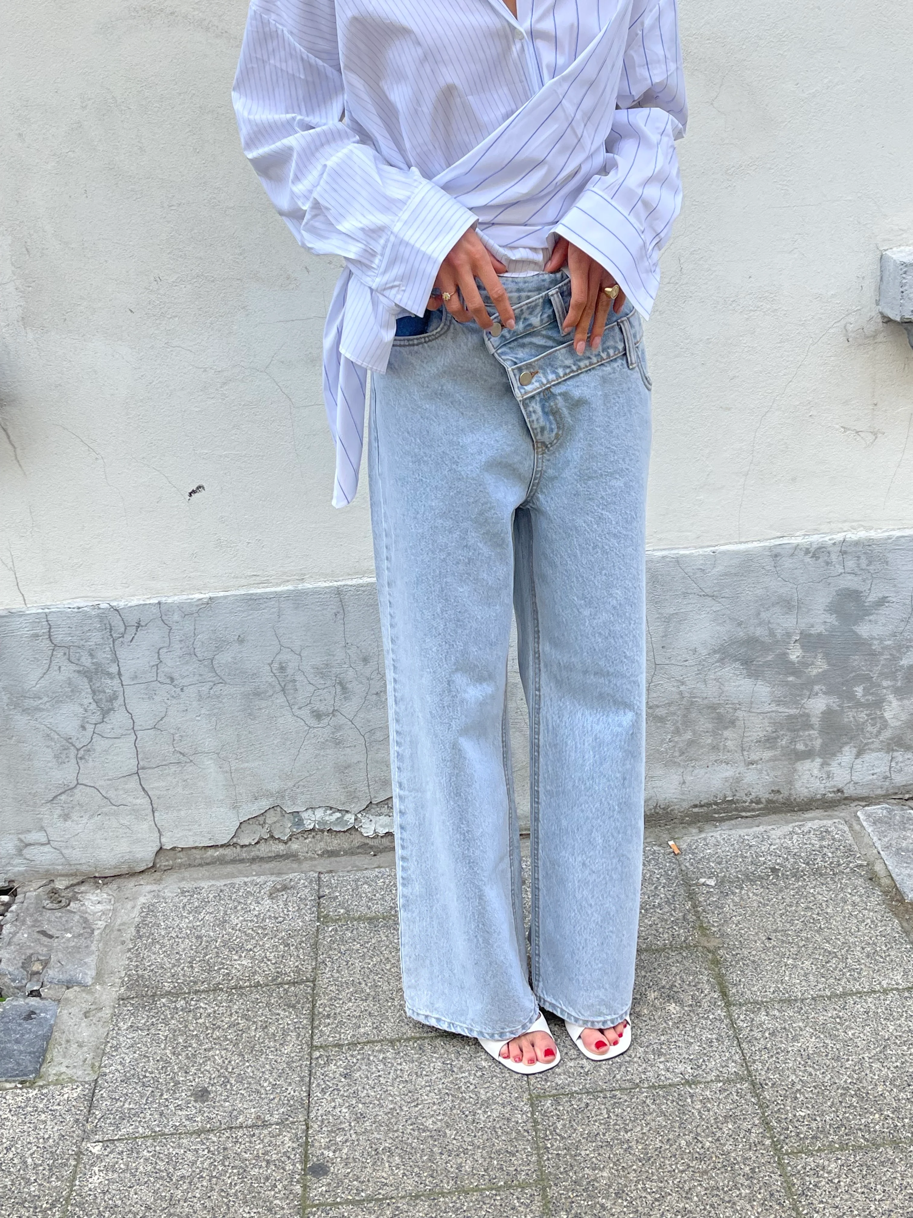 Criss Cross Jeans Light Blue - Image 3